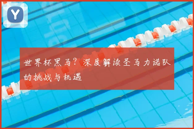世界杯黑马？深度解读圣马力诺队的挑战与机遇